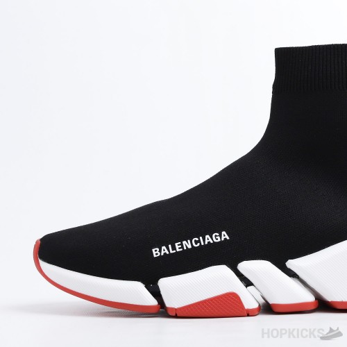 Balenciaga Speed 2.0 Black White Red (Dot Perfect)